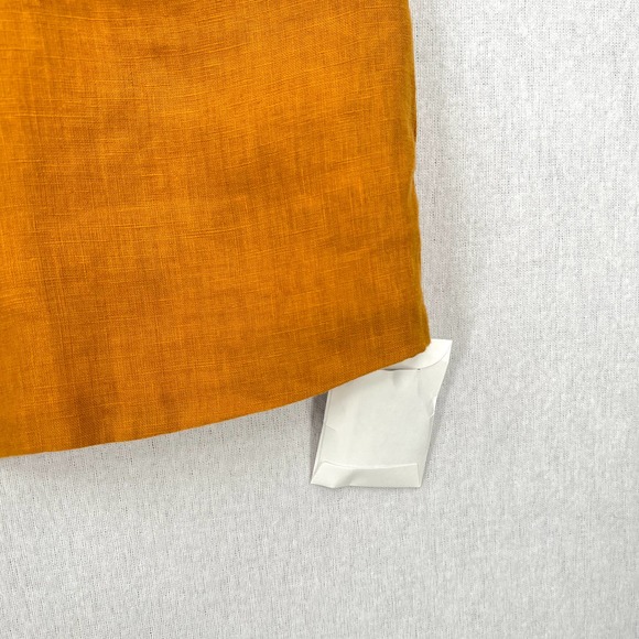 MARY LAWLESS LEE X SPLENDID Linen Top Marigold M Apron Button Front Cross back - Picture 8 of 16